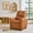 Vegan Leather Chestnut, variant on Olive & Opie Chase Kids/Toddler Recliner Chair - Push Back Lounge Sofa for Boys & Girls Age 3+, Wooly White