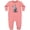 Mauve, variant on Inktastic Curious Rhinos Baby Fleece Romper