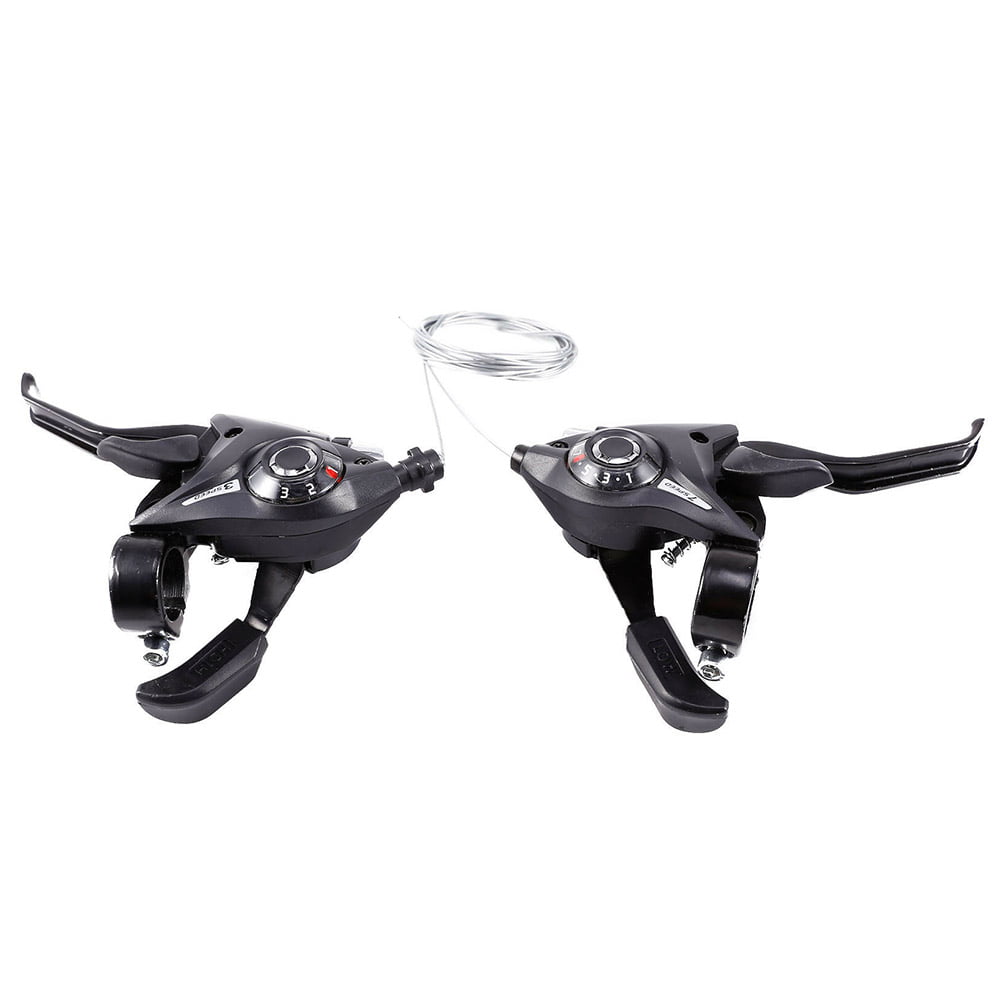 1Pair 3x8 3x7 Speed Bicycle Gear Shifters Mountain Bike Brake Lever Transmission 