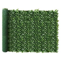 6'x14' 1 PC Artificial Laurel Leaf Cover Faux Leaves Hedge Fence Screen Greenery Wall Decoration for Outdoor Balcony Backyard Garden Patio