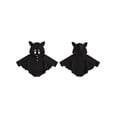 thumbnail image 2 of RUINIXCW Newborn Baby Boy Halloween Bat Costume Infant Animal Cosplay Outfit Fall Winter Clothes Eye Embroidery Black Long Sleeve Hooded Romper Wings, 2 of 10