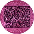 thumbnail image 1 of Ahgly Company Indoor Round Persian Pink Traditional Area Rugs, 6' Round, 1 of 4