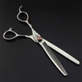 thumbnail image 3 of Juego de tijeras de peluquería para zurdos, tijeras profesionales de barbero de 7 pulgadas con tijeras de entresacar., 3 of 5