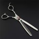 thumbnail image 3 of Juego de tijeras de peluquería para zurdos, tijeras profesionales de barbero de 7 pulgadas con tijeras de entresacar., 3 of 5