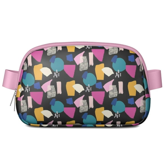 Colorful Abstract Fanny Pack – Artistic Belt Bag with Rainbow Gradient & Modern Chic Design