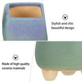 thumbnail image 5 of Gymnture 5pc Ceramic Succulent Planter Pots with Drainage Hole - Blue Vintage Desk Decor, 5 of 11