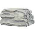thumbnail image 2 of Mina Victory Faux Fur Jaquard Faux Fur Blue Throws, 50" x 60", 2 of 4