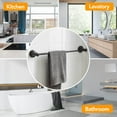 thumbnail image 3 of Toallero de baño BeSy ajustable de acero inoxidable de 40 a 70 cm, 3 of 7