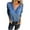 Dark Blue, variant on Timegard Blouse for Women V Neck Button Drop Shoulder Long Sleeve Tee Shirts Fall Casual Loose Tops