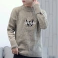 thumbnail image 5 of Suéter de punto para hombre, jersey de manga larga, informal, de color sólido, ropa de punto popular coreana, reseñas estéticas de alta calidad, 5 of 5