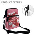 thumbnail image 5 of Chririnla Polyester Crossbody Purse Lightweight Portable Crossbody Bag for Hiking, Valentine's Day Heart Print Crossbody Bags, 5 of 7