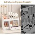 thumbnail image 5 of Large Makeup Organizer with Drawers, Bamboo Countertop Cosmetic Storage for Dresser Vanity Organizer Beauty Desk Skincare Holders Container Make Up Organizing for Lipstick, 5 of 7