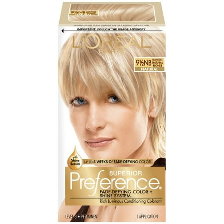 Superior Preference Fade-Defying Color # 9.5 NB Lightest Natural Blonde- Natural - 1 Application Hair Color (Pack of