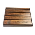 thumbnail image 5 of DECOMIL 4 Rows Coin Holder, US Army-Navy-Air Force-Marine Military Collectible Challenge Coin Display Case Wood Stand, Holds 12-16 Coins (Marine Corps), 5 of 7