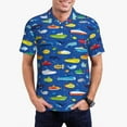 thumbnail image 1 of Fotbe Submarines And Whales Camiseta Polo de Golf para Hombre con Estampado – Camisa Deportiva Transpirable con Cuello Abotonado-XX-Large, 1 of 6