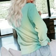 thumbnail image 4 of Scyoekwg Womens Sweatshirt Gradient Color Fall Sweatshirt Loose Crewneck Sweatshirt with Pocket Long Sleeve Pullover Casual Sweatshirts for Teen Girls(Light Blue,M), 4 of 6