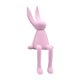 thumbnail image 3 of Figura de conejo sentado, adorno animal, moda, portátil, regalo creativo, decorativo Rosa, 3 of 9