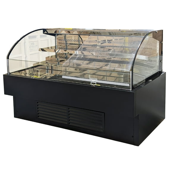 NSF 72 in. Commercial Refrigerated Open Air Cooler Display Case 20.2 Cu.Ft. Grab & Go Merchandiser ETL