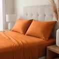 thumbnail image 2 of Superior Cotton Blend 800 Thread Count Pillowcase Set of 2, Standard Size, Rust, 2 of 4