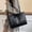 Black656, variant on Women's Fashion Shoulder Bag Handbag Purse | Casual PU Leather Messenger Tote, Adjustable Crossbody Strap, Multicolor, Fits Phone Wallet Sunglasses, 36x29cm, Lightweight Everyday Accessory
