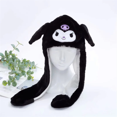 thumbnail image 3 of Gorro para niños con orejas de conejo pequeñas y cálidas de un solo tirón con diseño de Pikachu Panda de Pokémon para otoño e invierno, 3 of 5