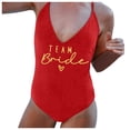 thumbnail image 1 of MKLEKYY Trajes De Baño Dama Women V Neck Fashion Print Strap Swimsuit Sexy Bikini Swimwear Bathing Backless Sleeveless Swimsuit, 1 of 5