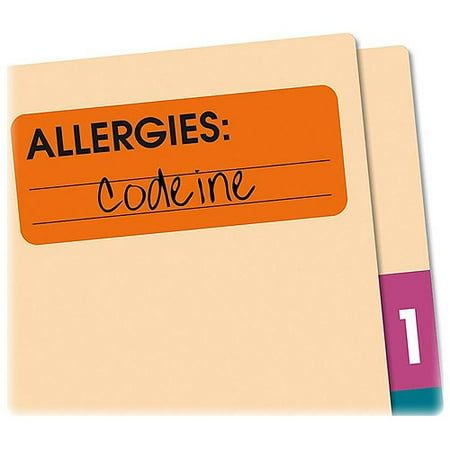 Redi-Tag Allergies Removable Adhesive Medi-Labels