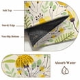thumbnail image 6 of Abstract Botanical Area Rugs 5'x7', Small Throw Rugs for Laundry Room Playroom, Vintage Yellow Green Flower Leaf Plant Indoor Outdoor Rug Non-Slip Low Pile Carpet Runner Reversible Floor Mats, 6 of 8