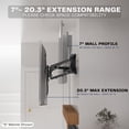 thumbnail image 5 of VIVO Black Electric Adjustable TV Above Fireplace Mount for 37" to 70" Screens, 5 of 8