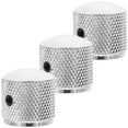 thumbnail image 4 of HORIALENCE 3Pcs Silver Metal Volume and Tone Control Caps for Electric Guitar Maintenance, 4 of 8