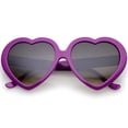 thumbnail image 4 of zeroUV Female Women's Oversize Gradient Lens Heart Sunglasses 56mm (Purple / Lavender) - 56mm, 4 of 4