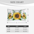 thumbnail image 6 of Bixox Sunflowers Printed Pillow Protector,Super Soft Ideal for Home,Guests,Rentals - 16"x24", 6 of 8