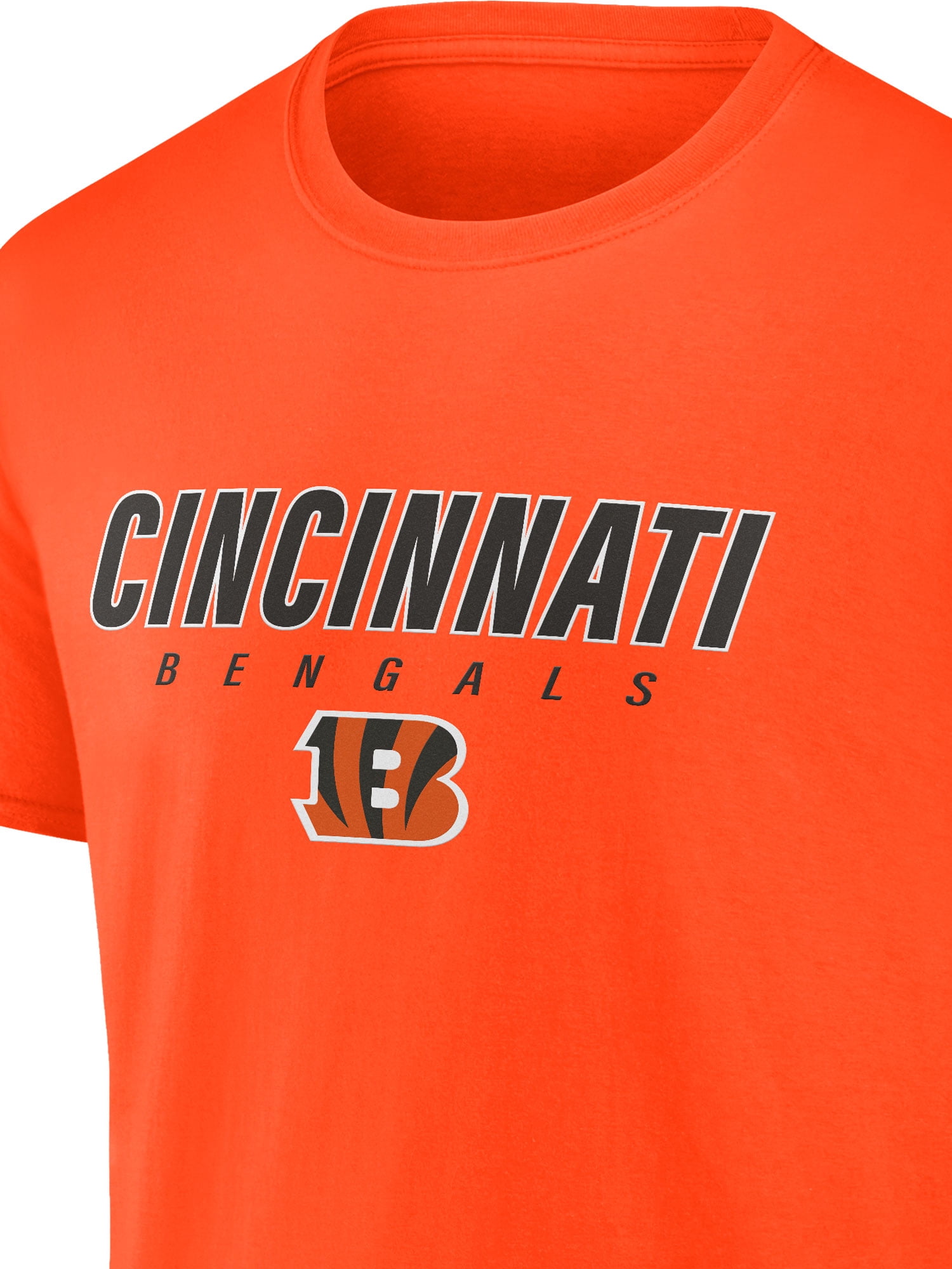 NFL Cincinnati Bengals Men's Cotton Orange Short Sleeve T-Shirt