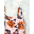 thumbnail image 6 of Wassery Kid Girls Jumpsuit Spaghetti Straps Flower/Witch Hat/Pumpkin Print Romper Toddler Bodysuits Little Girls Halloween Costume 12M-6T, 6 of 7