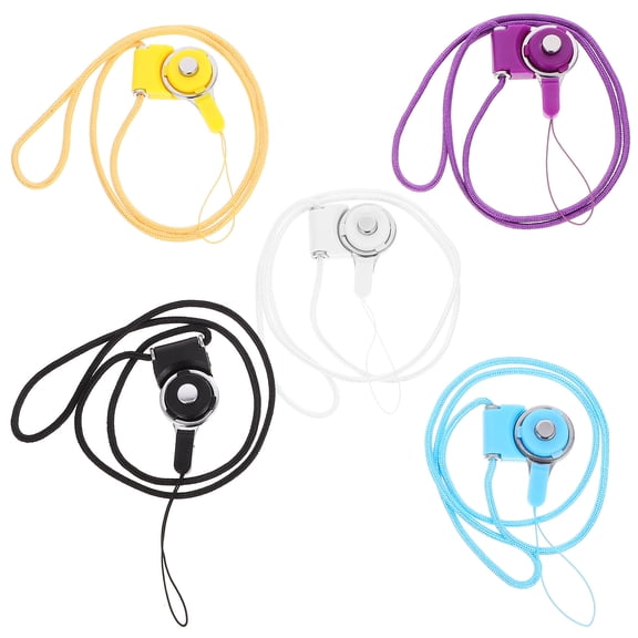 HEMOTON 5 PCS Photo Detachable Lanyard Lanyards Travel Lanyard Keychain Lanyard M Violet