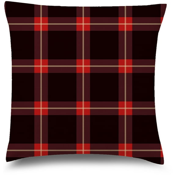 Awkward Styles Christmas Pillow Covers Christmas Decor Farmhouse Xmas Plaid Throw Cushion Case