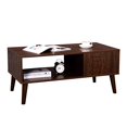 thumbnail image 4 of VASAGLE Table Basse Rétro, Table à Cocktail, Table d'Appoint Moderne du Milieu du Siècle avec Étagère de Rangement pour Salon, Réception, Montage Facile, Couleur Noyer ULCT09BY, 4 of 5