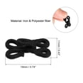 thumbnail image 2 of Uxcell 40pcs Iron Sewing Hooks and Eye Closures 19 mm Long for Bra Clothing Trousers Skirt Sewing DIY Craft, Black, 2 of 6
