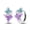 No.2, variant on European Enamel Purple Butterfly 925 Sterling Silver Hoop Earrings For Women Jewelry Gift