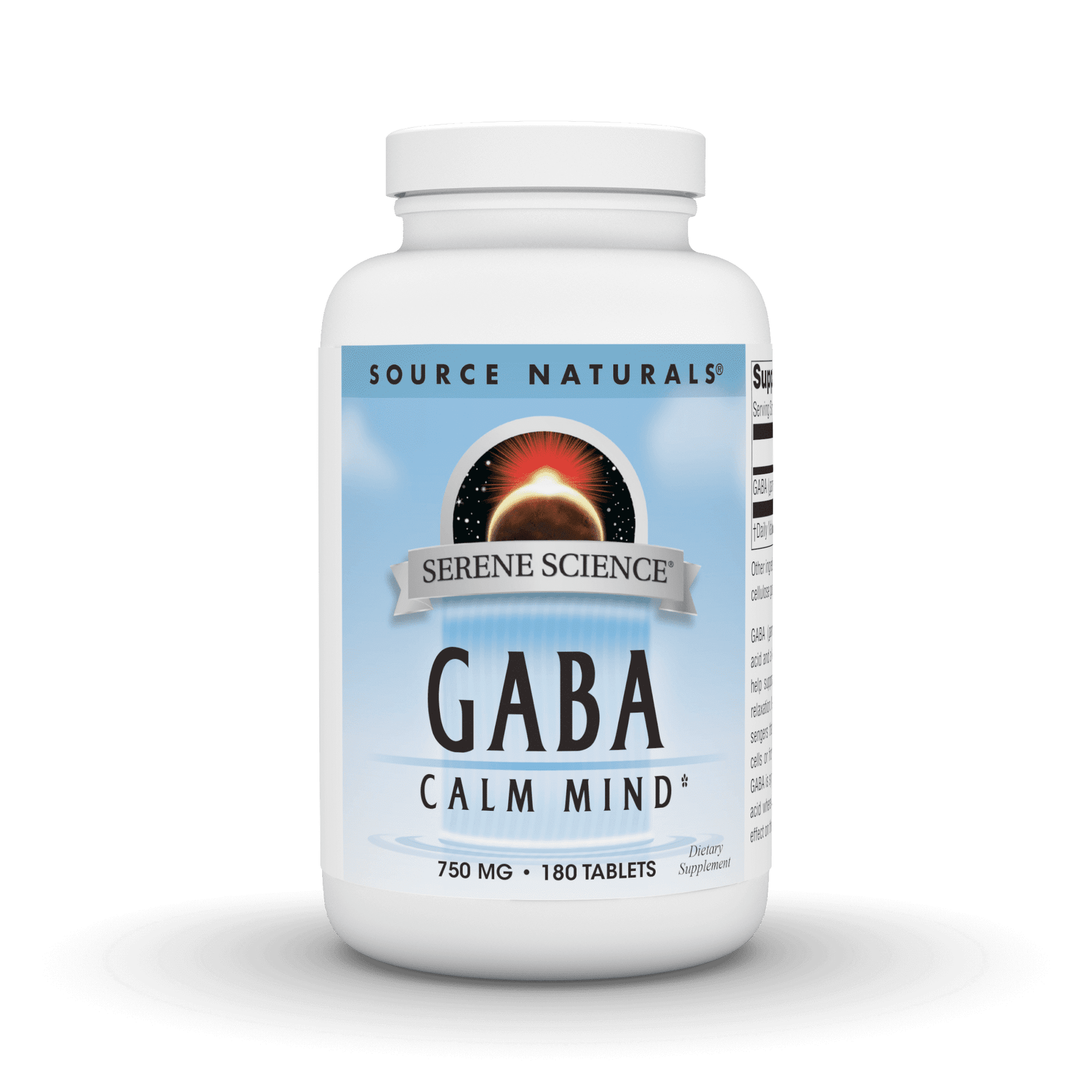Source Naturals Serene Science GABA 750 mg Calm Mind - 180 Tablets