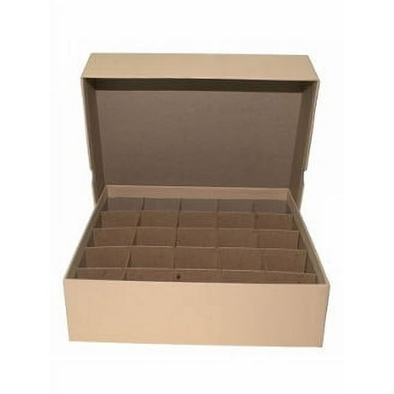 Guardhouse Coin Tube Storage Box, Heavy Duty Large Dollar/Tan