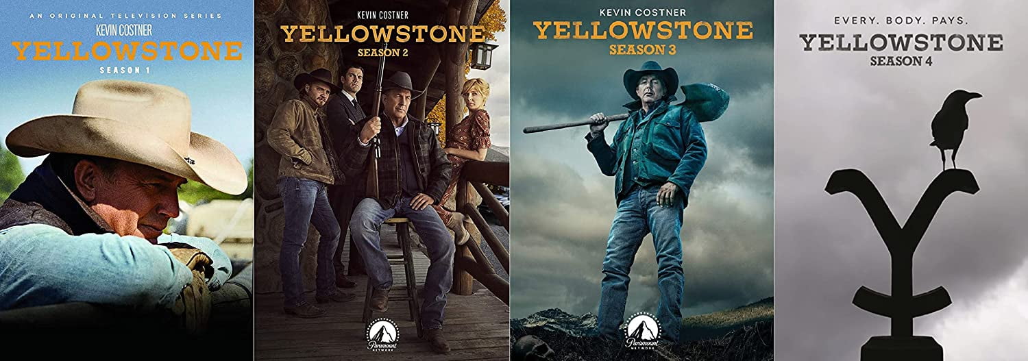 Yellowstone Complete Series Seasons 14 (DVD)