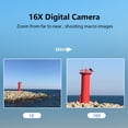 thumbnail image 6 of Andoer 1080P Portable Digital Camera with 44MP Auto Focus 16X Zoom Anti-shake Face Detect and 2.5 IPS Screen Includes 32GB Card, 6 of 7