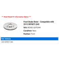 thumbnail image 2 of Front Brake Rotor - Compatible with 2015 INFINITI Q40, 2 of 2