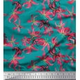 thumbnail image 1 of Soimoi Cotton Jersey Fabric Wildflower Floral Printed Fabric 1 Yard 58 Inch Wide, 1 of 1
