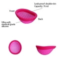 thumbnail image 3 of Reusable Extra Fine Flat Menstrual Cup Silicone Menstrual Disc for Intensive Days with S+L Storage Bag, 3 of 5