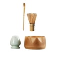thumbnail image 4 of Juego de batidor de matcha Kit de matcha Cuenco de matcha Juego de té japonés Juego de matcha para principiantes Casa de té Amante del té Preparación Marrón, 4 of 8