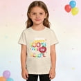 thumbnail image 3 of KAUOD Girls 100 Day of School T-Shirts Summer Soft Short Sleeve Tees Tops Kids Toddler School Cute Graphic Shirt Clothes, 3 of 3