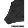 thumbnail image 4 of Spencer Women's One Piece Swimsuits Tummy Control Cutout Deep V High Waisted Bathing Suit Back Tie Swimwear, Black, 4 of 9