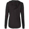 thumbnail image 2 of "7 Diamond Chakras" Women's Triblend Hooded Pullove, Solid Black, 2XL, 2 of 4
